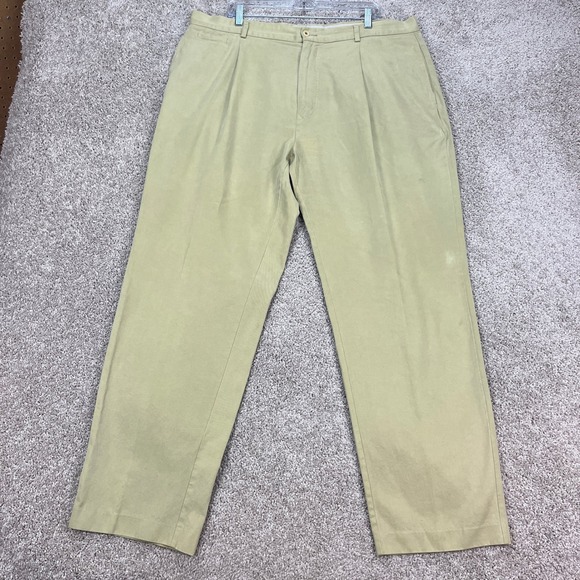 Tommy Bahama‎ Relax Pleated Front Casual Khaki Pants Mens 40x32 Tencel Cotton - Picture 2 of 12
